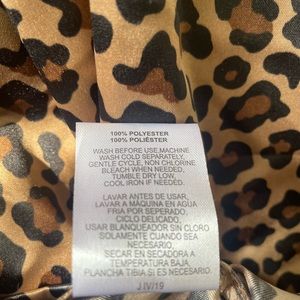 Mainstays Satin Pillowcases Leopard Animal Print New Without Tags